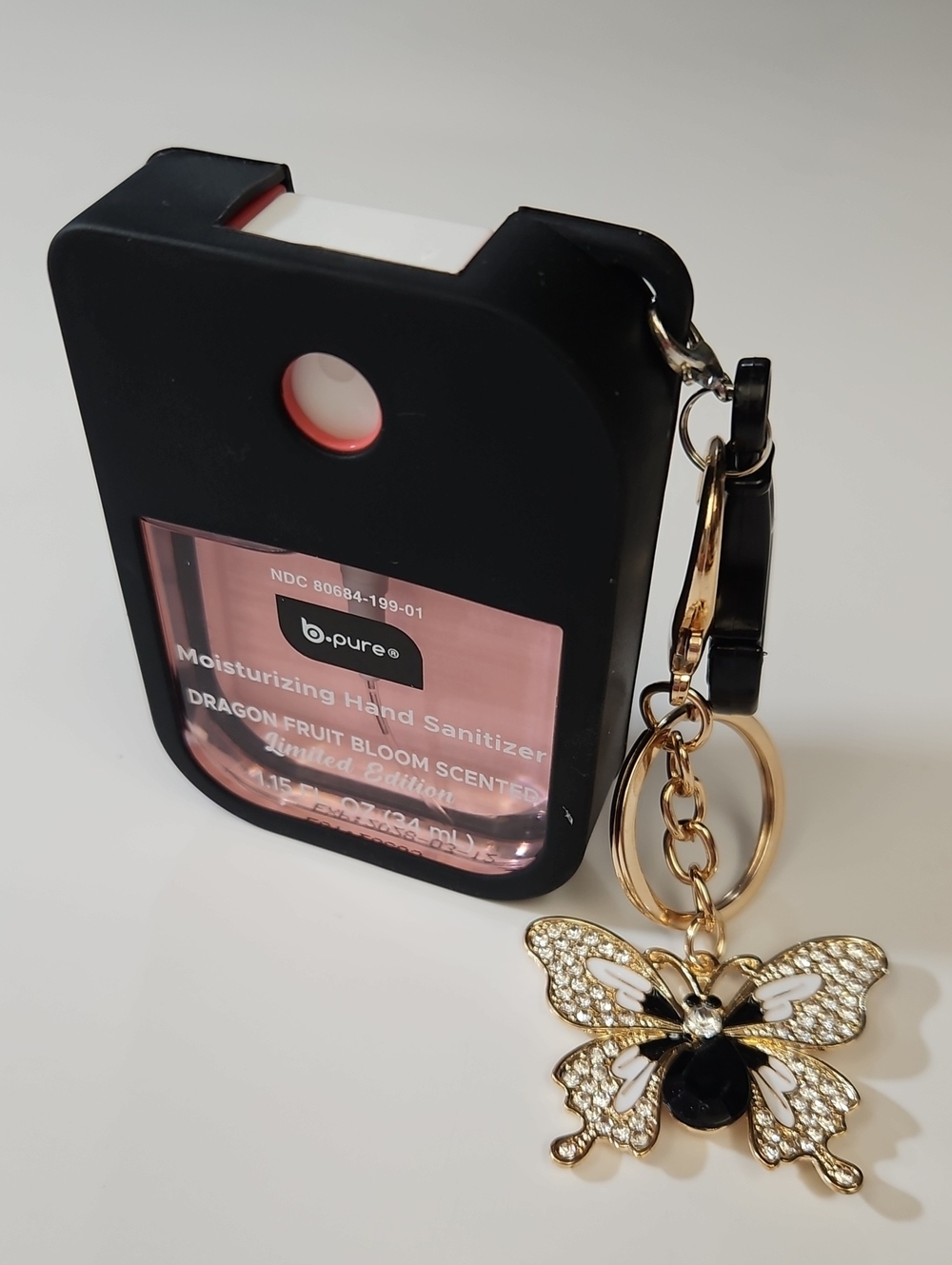 b•pure Limited Edition Dragon Fruit Bloom Scented Hand Mousturizer, Case + KEY